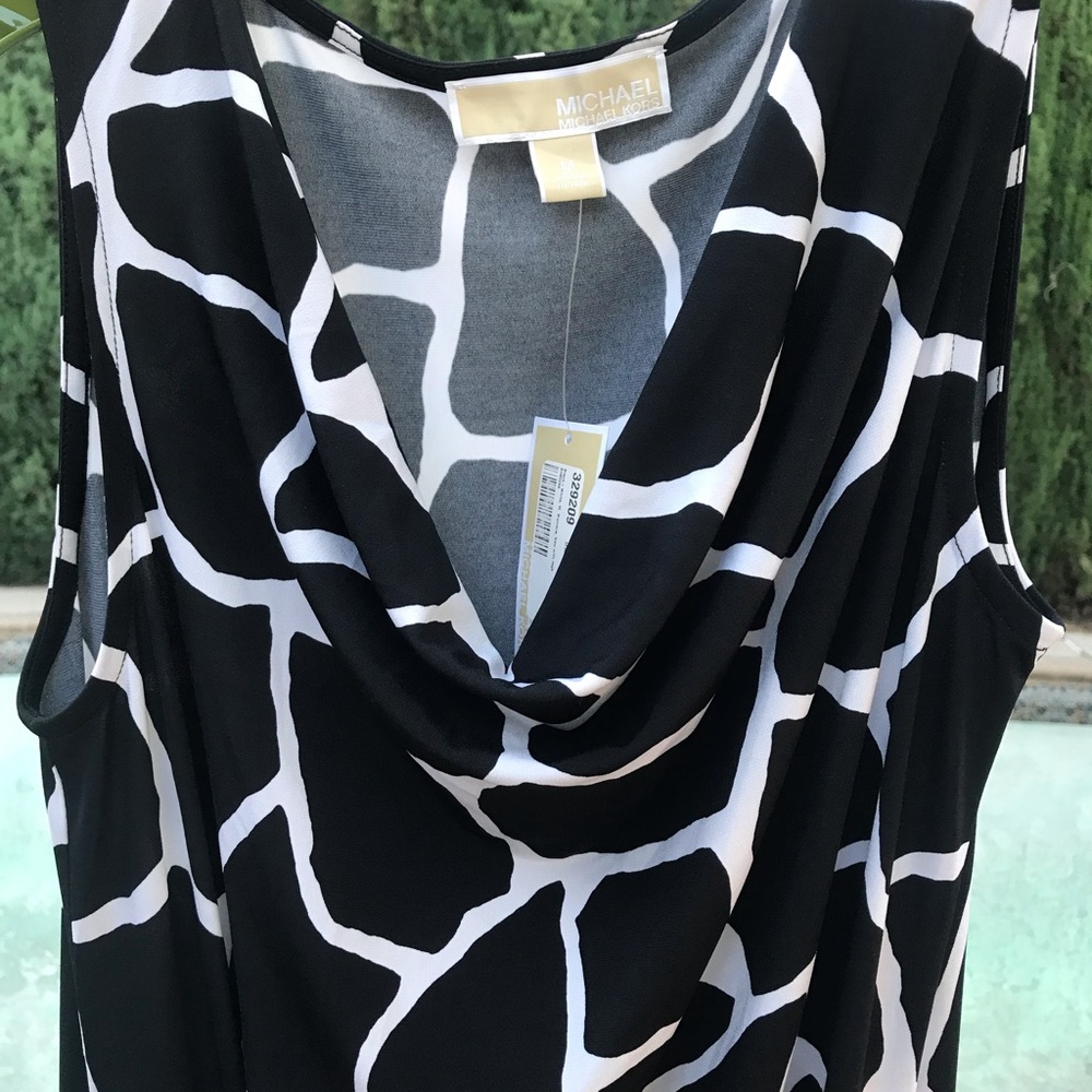MICHAEL Michael Kors Black and White Patterned Dress - Picture 3 of 7